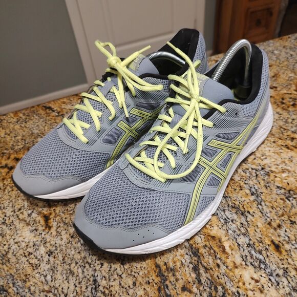 Asics Contend 5 Running Shoes Sneakers Men's Size 12.5 Sheet Rock Safety Yellow - Picture 1 of 12